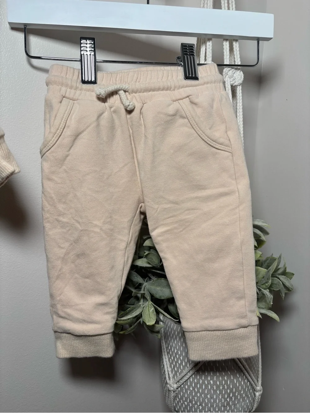 Addie Joy Co Matching Sets - Crewneck + Pants in Green + Cream